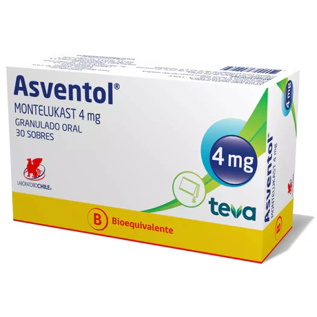 ASVENTOL (B) MONTELUKAST 4MG 30 SOBRES