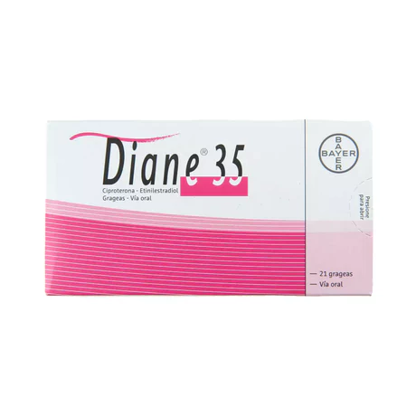 DIANE 35 CIPROTERONA / ETINILESTRADIOL 21 GRAGEAS