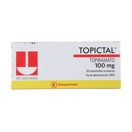 TOPICTAL (B) TOPIRAMATO 100MG 28 COMPRIMIDOS RECUBIERTOS