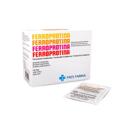 FERROPROTINA FERRIMANITOL OVOALBUMINA 40MG 30 SOBRES