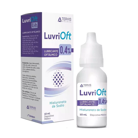 LUVRIOFT 0.4% LÁGRIMAS ARTIFICIALES HIALURONATO DE SODIO GOTAS OFTÁLMICAS 10ML