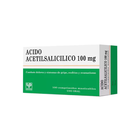 ÁCIDO ACETIL SALICÍ­LICO (B) 100MG 100 COMPRIMIDOS