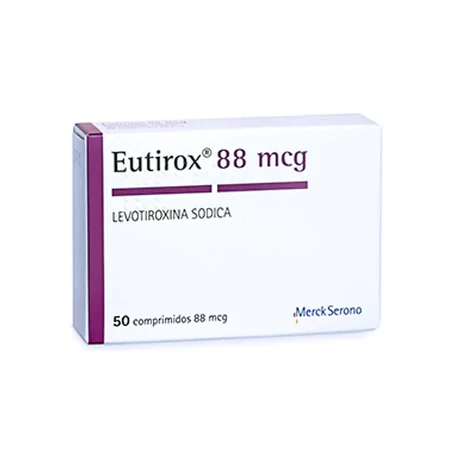 EUTIROX (R) LEVOTIROXINA 88MCG 50 COMPRIMIDOS