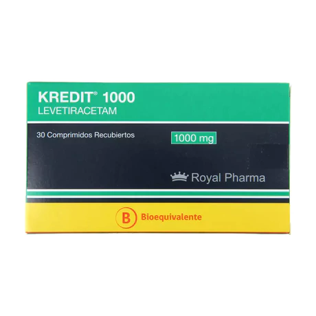 KREDIT (B) LEVETIRACETAM 1000MG 30 COMPRIMIDOS RECUBIERTOS