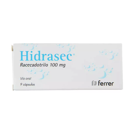 HIDRASEC RACECADOTRILO 100MG 9 CÁPSULAS