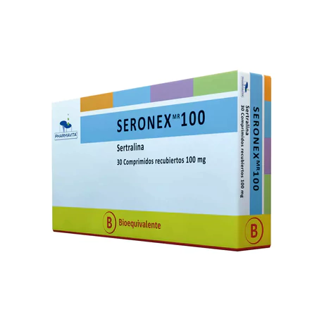 SERONEX (B) SERTRALINA 100MG 30 COMPRIMIDOS RECUBIERTOS