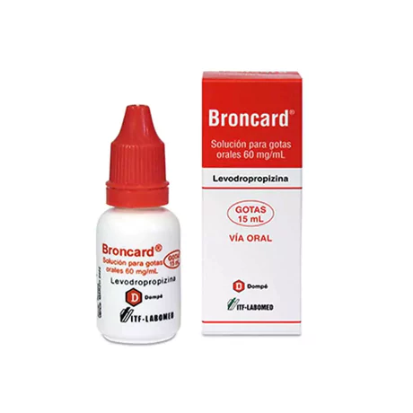 BRONCARD LEVODROPROPIZINA 60MG/ML ORAL GOTAS 15ML