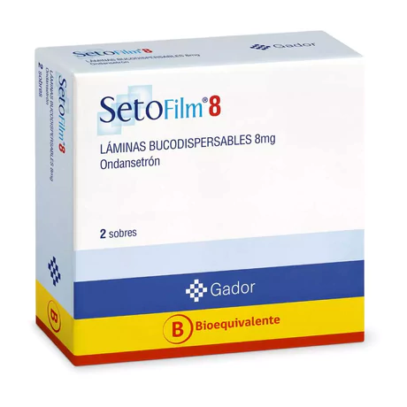 SETOFILM (B) ONDANSETRÓN 8MG LÁMINAS BUCODISPERSABLES 2 SOBRES