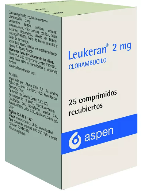 LEUKERAN CLORAMBUCILO 2MG 25 COMPRIMIDOS