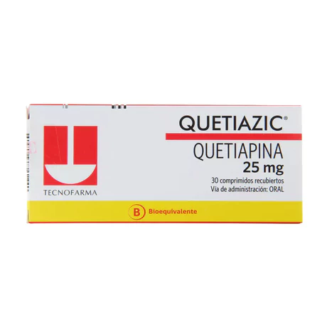 QUETIAZIC (B) QUETIAPINA 25MG 30 COMPRIMIDOS RECUBIERTOS