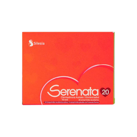 SERENATA 20 CLORMADINONA / ETINILESTRADIOL 28 COMPRIMIDOS RECUBIERTOS