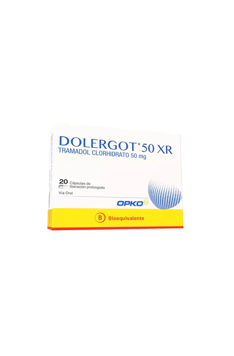 DOLERGOT (B) TRAMADOL 50MG XR 20 CÁPSULAS PROLONGADAS