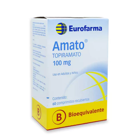 AMATO (B) TOPIRAMATO 100MG 60 COMPRIMIDOS RECUBIERTOS