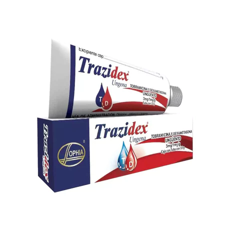 TRAZIDEX UNGENA DEXAMETASONA / TOBRAMICINA UNGÜENTO OFTÁLMICO 3.5G