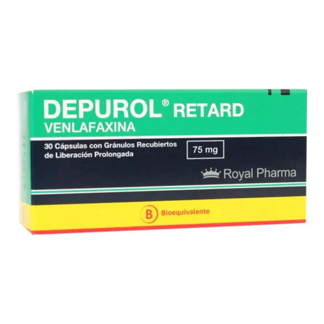 DEPUROL RETARD (B) VENLAFAXINA 75MG 30 CÁPSULAS PROLONGADAS