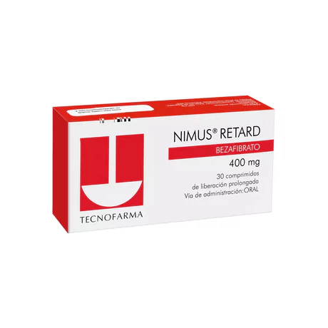 NIMUS RETARD BEZAFIBRATO 400MG 30 COMPRIMIDOS PROLONGADOS
