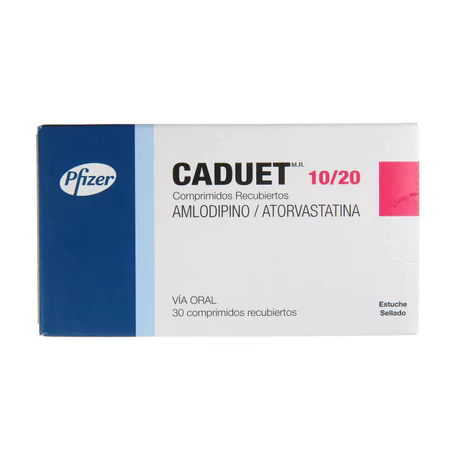 CADUET 10/20 AMLODIPINO / ATORVASTATINA 30 COMPRIMIDOS RECUBIERTOS