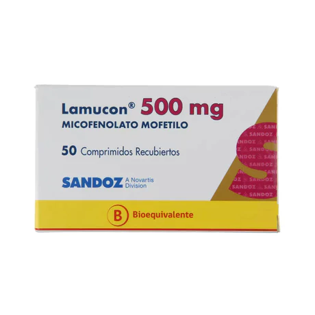 LAMUCON (B) MICOFENOLATO MOFETILO 500MG 50 COMPRIMIDOS RECUBIERTOS