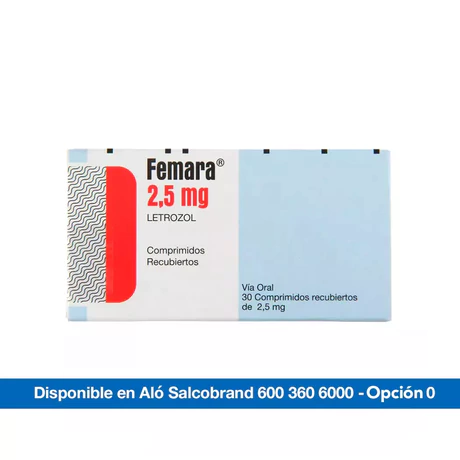 FEMARA (R) LETROZOL 2.5MG 30 COMPRIMIDOS RECUBIERTOS