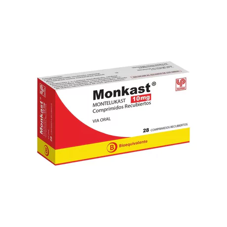 MONKAST (B) MONTELUKAST 10MG 28 COMPRIMIDOS RECUBIERTOS