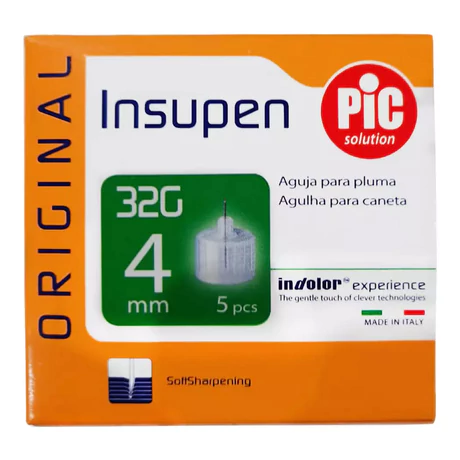 INSUPEN 32 G 4MM X5