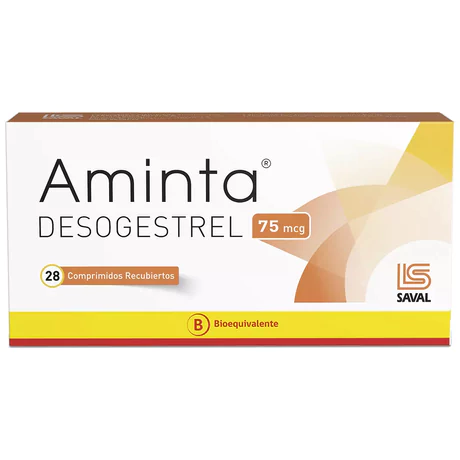 AMINTA (B) DESOGESTREL 75MCG 28 COMPRIMIDOS RECUBIERTOS