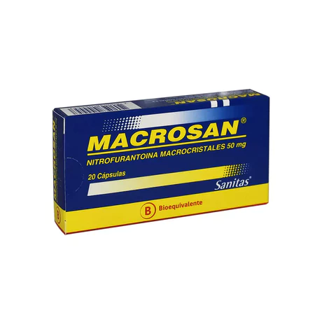 MACROSAN (B) NITROFURANTOINA 50MG 20 CÁPSULAS