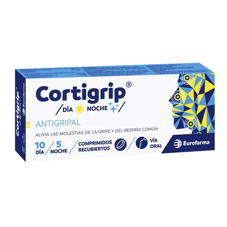 CORTIGRIP D/N PARACETAMOL 15 COMPRIMIDOS