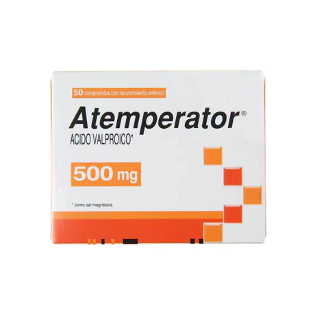 ATEMPERATOR ÁCIDO VALPROICO 500MG 50 COMPRIMIDOS RECUBIERTOS