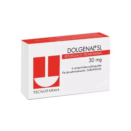 DOLGENAL SL KETOROLACO 30MG 4 COMPRIMIDOS SUBLINGUALES