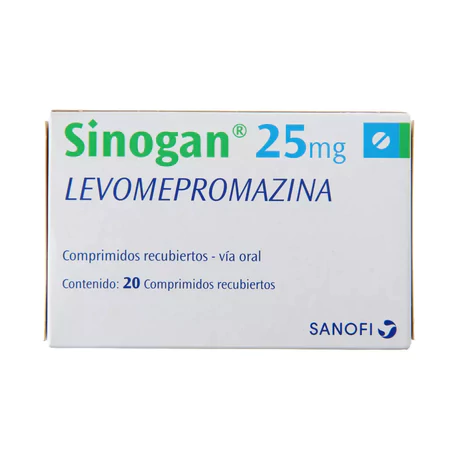 SINOGAN LEVOMEPROMAZINA 25MG 20 COMPRIMIDOS RECUBIERTOS