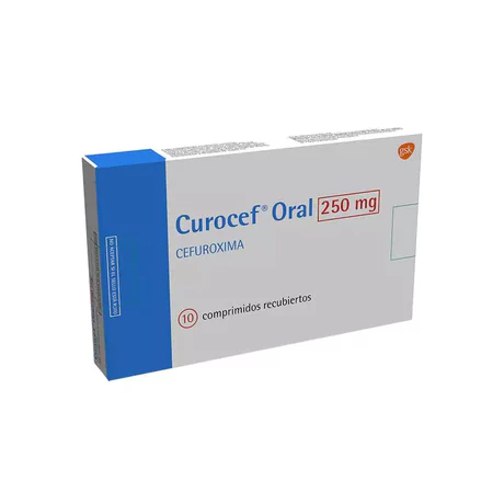 CUROCEF (R) CEFUROXIMA 250MG 10 COMPRIMIDOS RECUBIERTOS