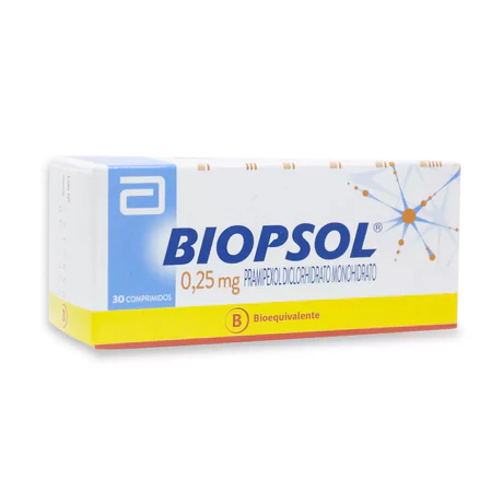 BIOPSOL (B) PRAMIPEXOL 0.25MG 30 COMPRIMIDOS