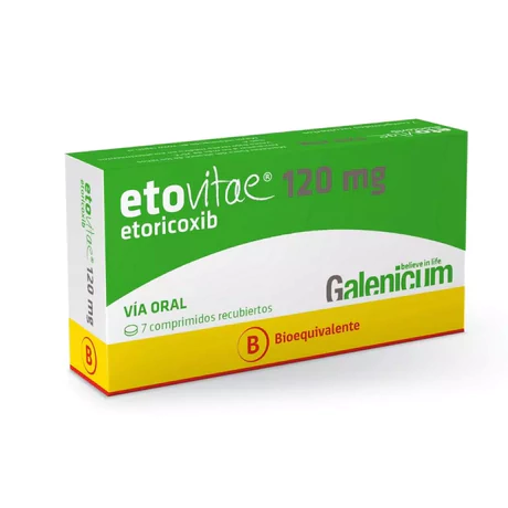 ETOVITAE (B) ETORICOXIB 120MG 7 COMPRIMIDOS RECUBIERTOS
