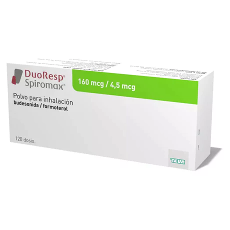 DUORESP SPIROMAX BUDESONIDA / FORMOTEROL 160/4.5 INHALACIÓN 120 DOSIS