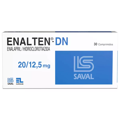 ENALTEN-DN ENALAPRIL / HIDROCLOROTIAZIDA 20/12.5 30 COMPRIMIDOS