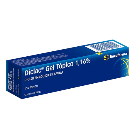 DICLAC DICLOFENACO 1.16% GEL TÓPICO 60G