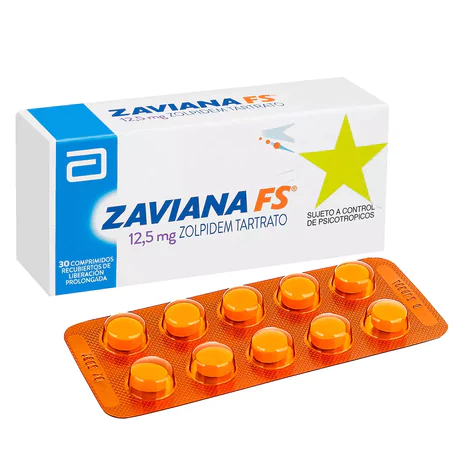 ZAVIANA FS ZOLPIDEM 12.5MG 30 COMPRIMIDOS RECUBIERTOS