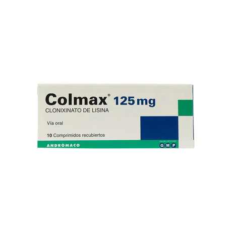 COLMAX CLONIXINATO DE LISINA 125MG 10 COMPRIMIDOS RECUBIERTOS