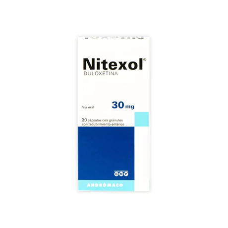 NITEXOL DULOXETINA 30MG 30 CÁPSULAS
