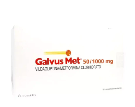 GALVUS MET 50/1000 VILDAGLIPTINA / METFORMINA 56 COMPRIMIDOS RECUBIERTOS