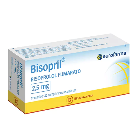 BISOPRIL BISOPROLOL 2.5MG 30 COMPRIMIDOS RECUBIERTOS