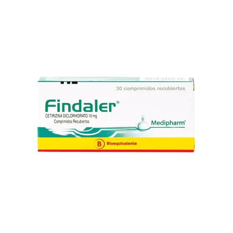 FINDALER (B) CETIRIZINA 10MG 30 COMPRIMIDOS RECUBIERTOS