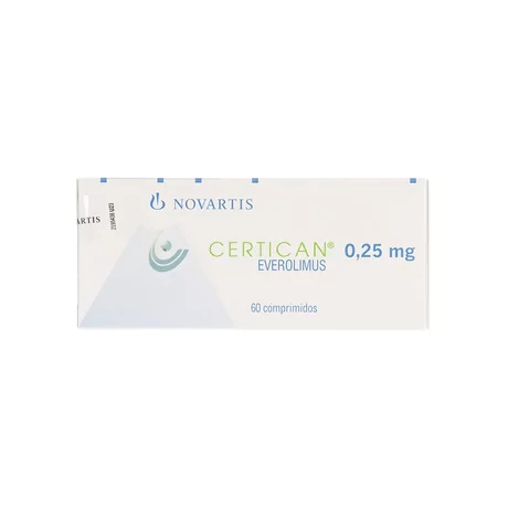 CERTICAN EVEROLIMUS 0.5MG 60 COMPRIMIDOS
