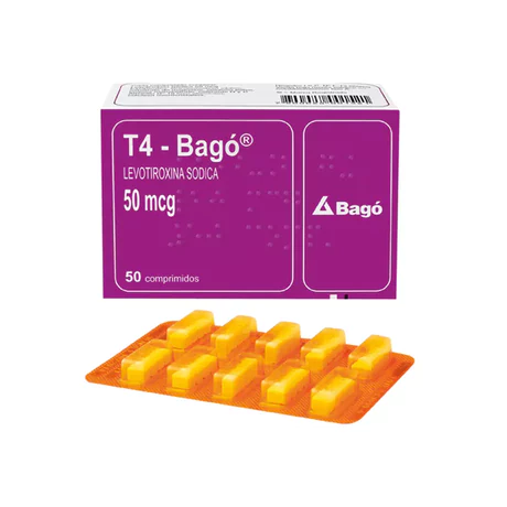 T4 - BAGÓ (B) LEVOTIROXINA 50MCG 50 COMPRIMIDOS