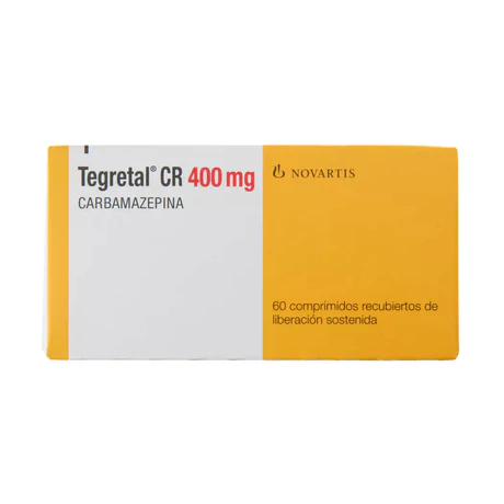 TEGRETAL CR (R) CARBAMAZEPINA 400MG 60 COMPRIMIDOS RECUBIERTOS