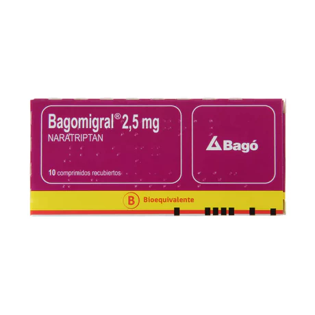 BAGOMIGRAL (B) NARATRIPTAN 2.5MG 10 COMPRIMIDOS RECUBIERTOS