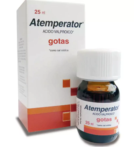 ATEMPERATOR ÁCIDO VALPROICO 375MG/ML ORAL GOTAS 25ML