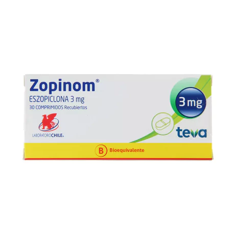 ZOPINOM ESZOPICLONA 3MG 30 COMPRIMIDOS RECUBIERTOS