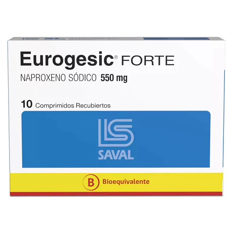 EUROGESIC FORTE (B) NAPROXENO 550MG 10 COMPRIMIDOS RECUBIERTOS